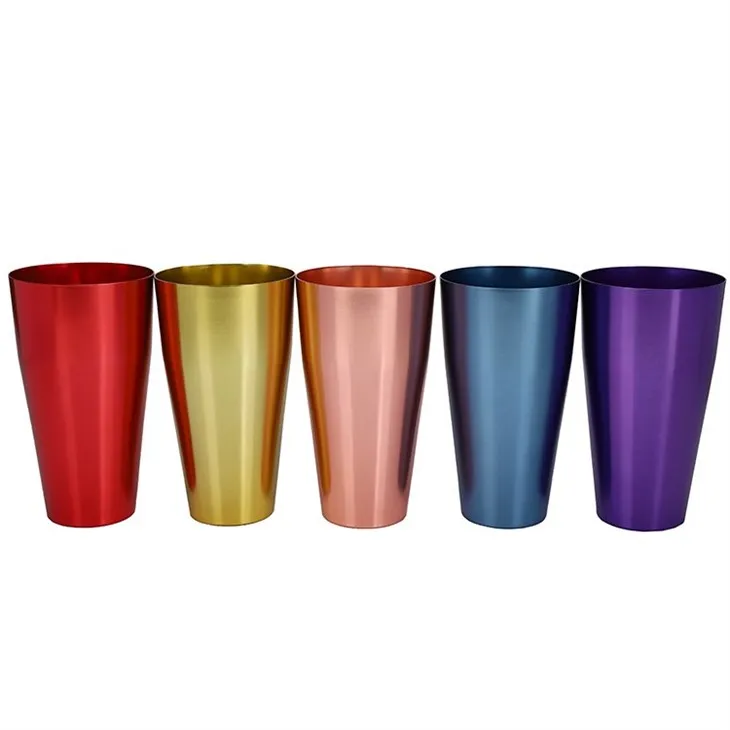 Creative color big aluminum cup