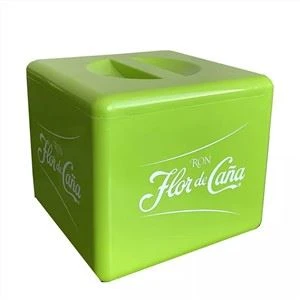 Flor de caa cuadrado de plástico cuadrado cubo de hielo